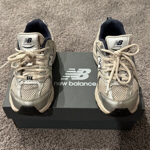 New Balance Kids Sneakers - Gray and Navy